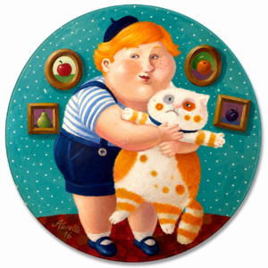 Boy with Cat
