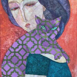 Woman with Cat 2
